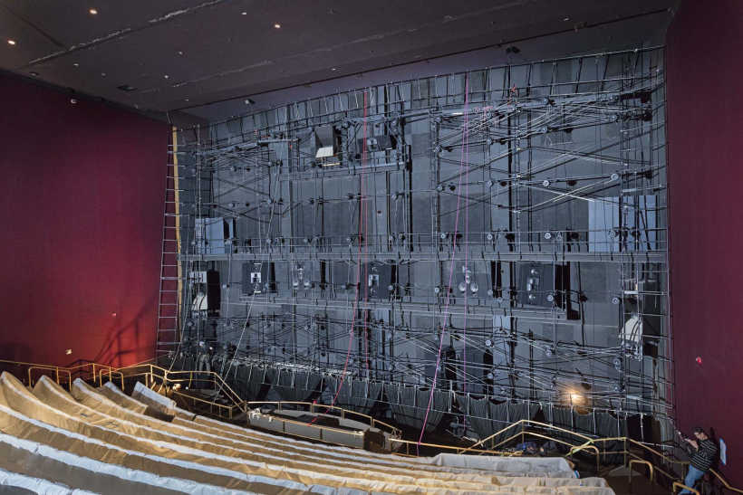 IMAX movie screen that is under construction